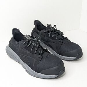 Reebok Flexagon Work Sneakers, Black, Women's 11.5 Wide